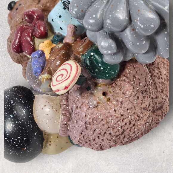 CMI/Henton Decorative Figurine Child with Toys Teddy Bear Retro Vintage Cottage - Picture 3 of 10